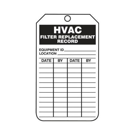 SAFETY TAG HVAC FILTER REPLACEMENT TRS346PTP